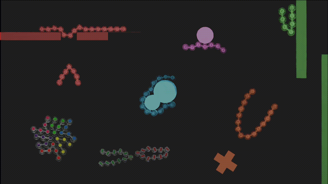 Collective behavior of Link-bots animation